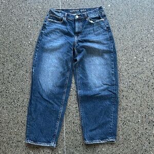 American Eagle, Stretch Barrel Jean, sz 6 EUC